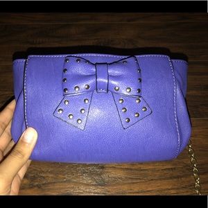 PURPLE BETSEY JOHNSON CROSSBODY PURSE